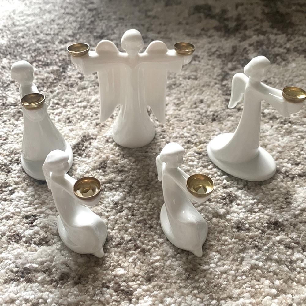 Rosenthal Germany set of 5 angle candle holders